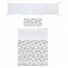 Funda nordica cuna 60 con protector Africa Bimbicasual