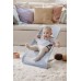 Hamaca Balance Soft Tejido Mesh Azul Cielo/Blanco de Babybjörn
