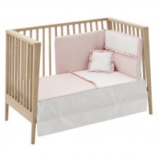 Colcha con protector Liberty Rosa 60x120 Cambrass