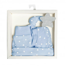 Set Regalo 3pzs. 0-3m Duffi Azul