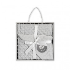 Manta Burbuja 80x110 Gris de Interbaby