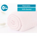 Mantita 80x110 Bambú Rosa de KIOKIDS