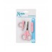 Set Tijera y Corta Uñas Rosa KIOKIDS
