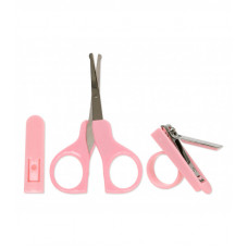 Set Tijera y Corta Uñas Rosa KIOKIDS