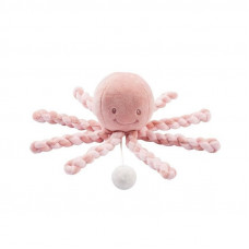 Peluche Lapidou pulpo musical Old Pink de Nattou