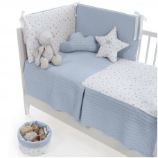 Colcha con protector Benjamin Azul de Uzturre