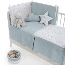 Colcha con protector Benjamin Menta de Uzturre