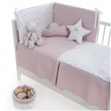 Colcha con protector Benjamin Rosa de Uzturre