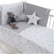 Colcha con protector Gaspar Gris de Uzturre