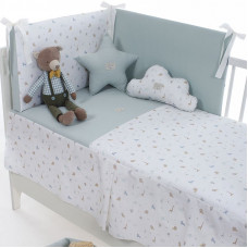 Colcha con protector Safari Menta de Uzturre