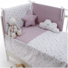 Colcha con protector Safari Rosa de Uzturre