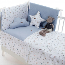 Colcha con protector Tomas AZUL 60x120 de Uzturre